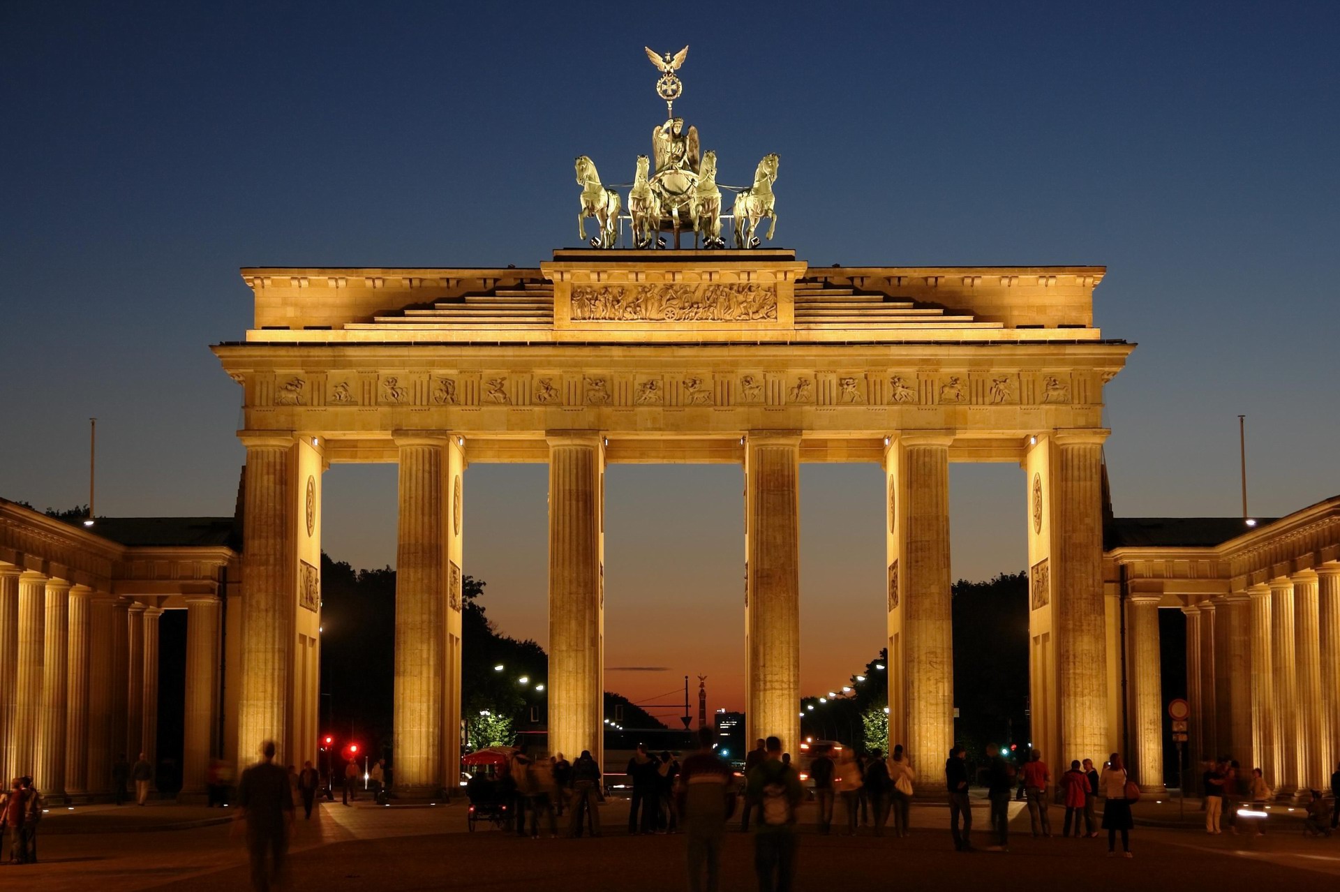 Brandenburg Gate German Landmark Wallpaper Travel HD