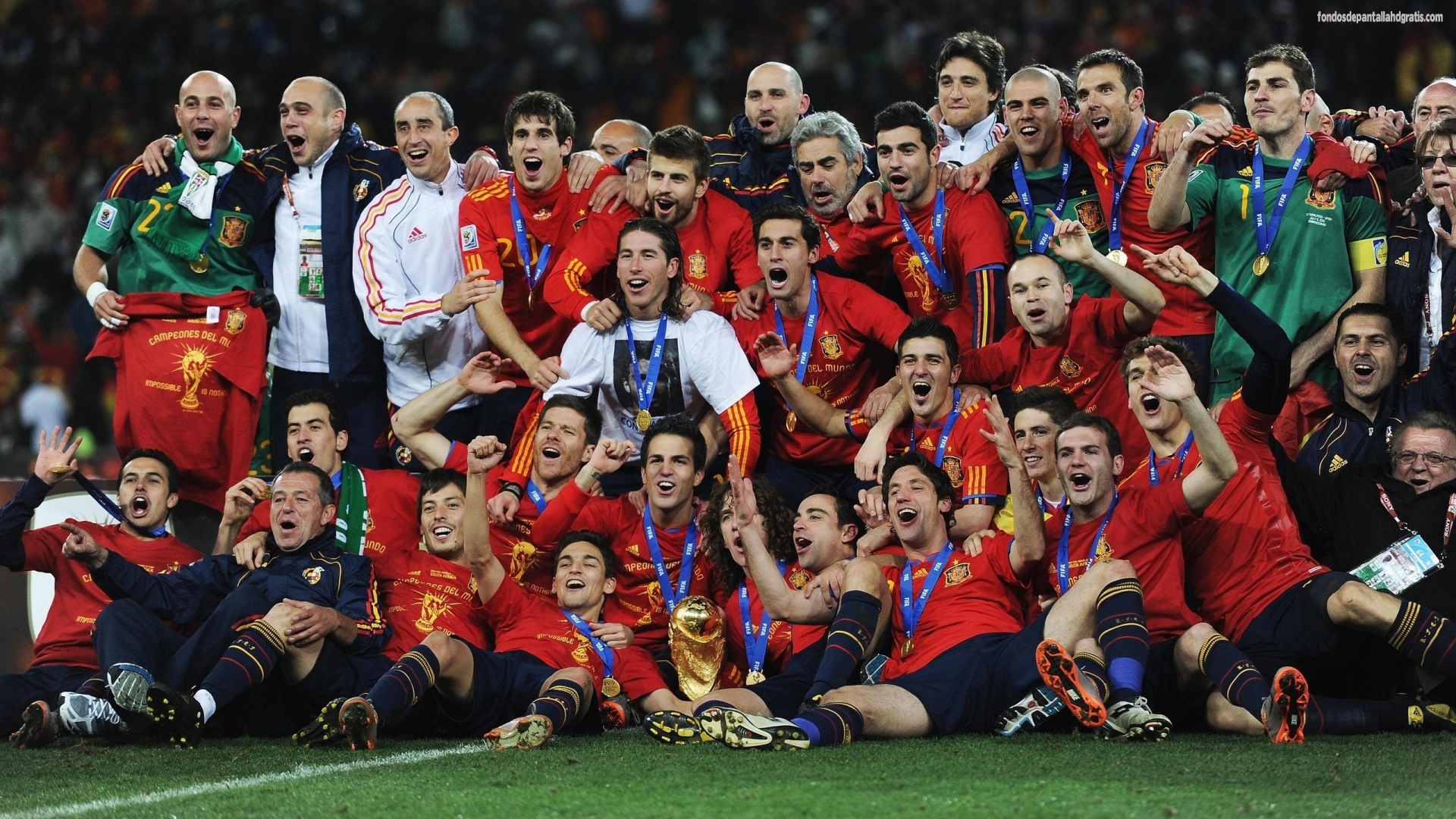 Spain Football Team Sports HD Wallpaper Widescreen Gratis