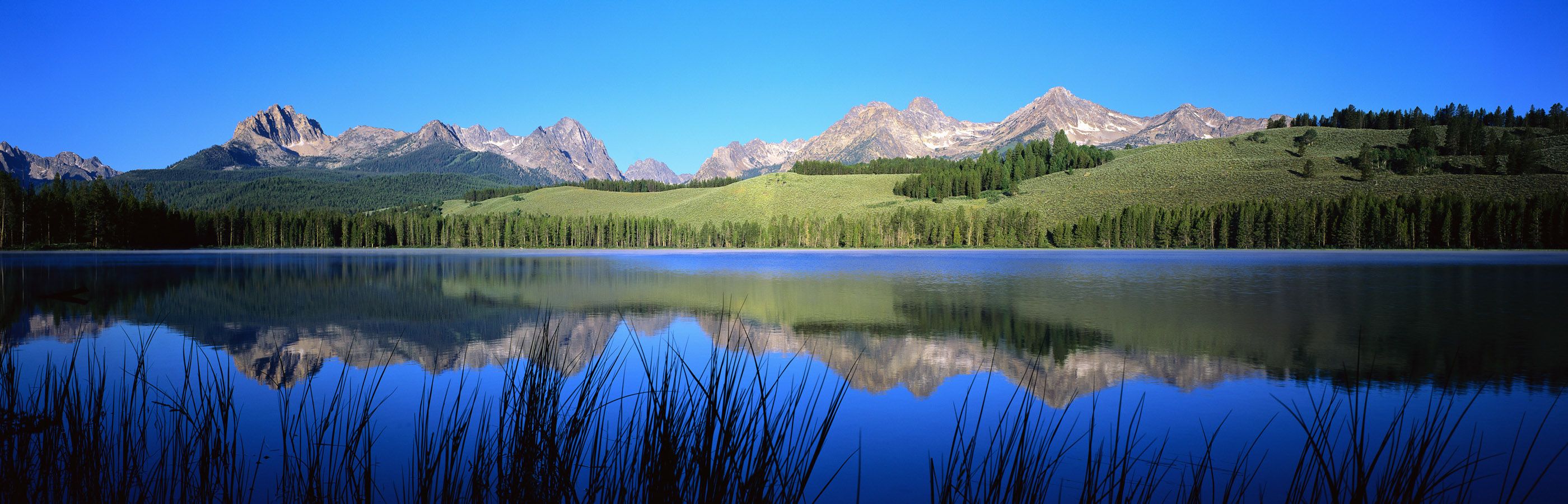 Dual Screen Lake Pond HD Wallpaper Nature Landscapes