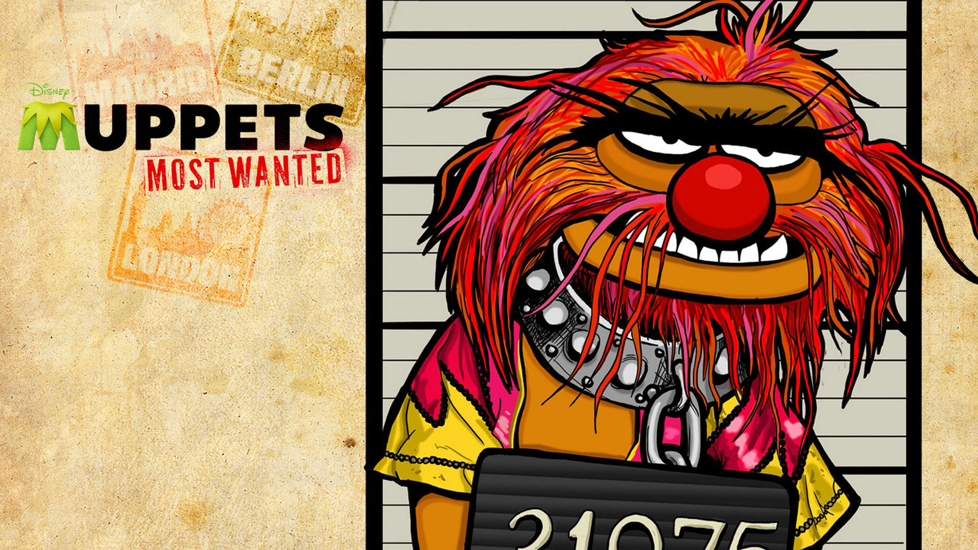 Animal Muppets Most Wanted Movie HD Wallpaper