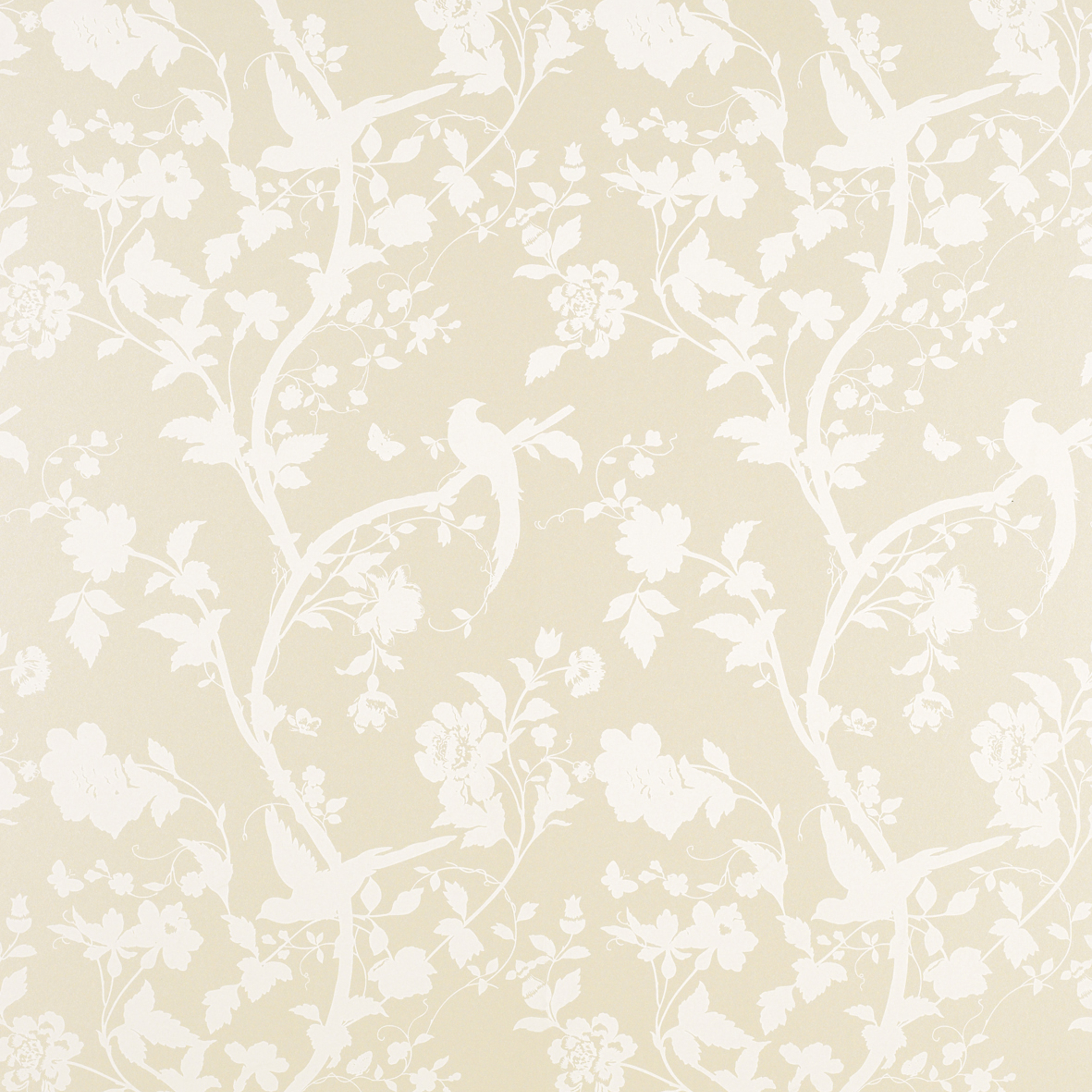 Home Decorating Wallpaper Oriental Garden Linen Floral