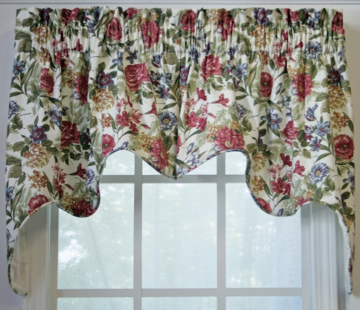  Print Lined Empress Swags Valance Window Curtain Window Toppers