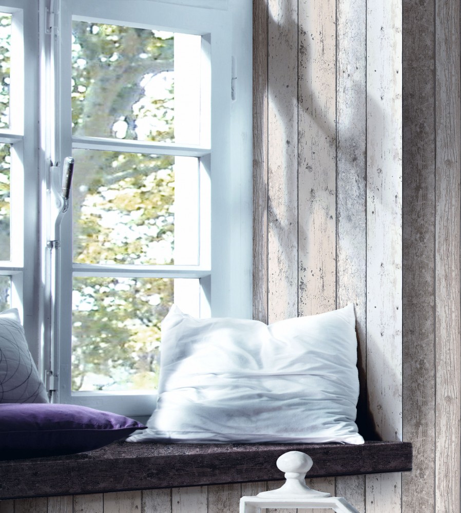 Free download Distressed White Wood Panel Effect Wallpaper 8951 10