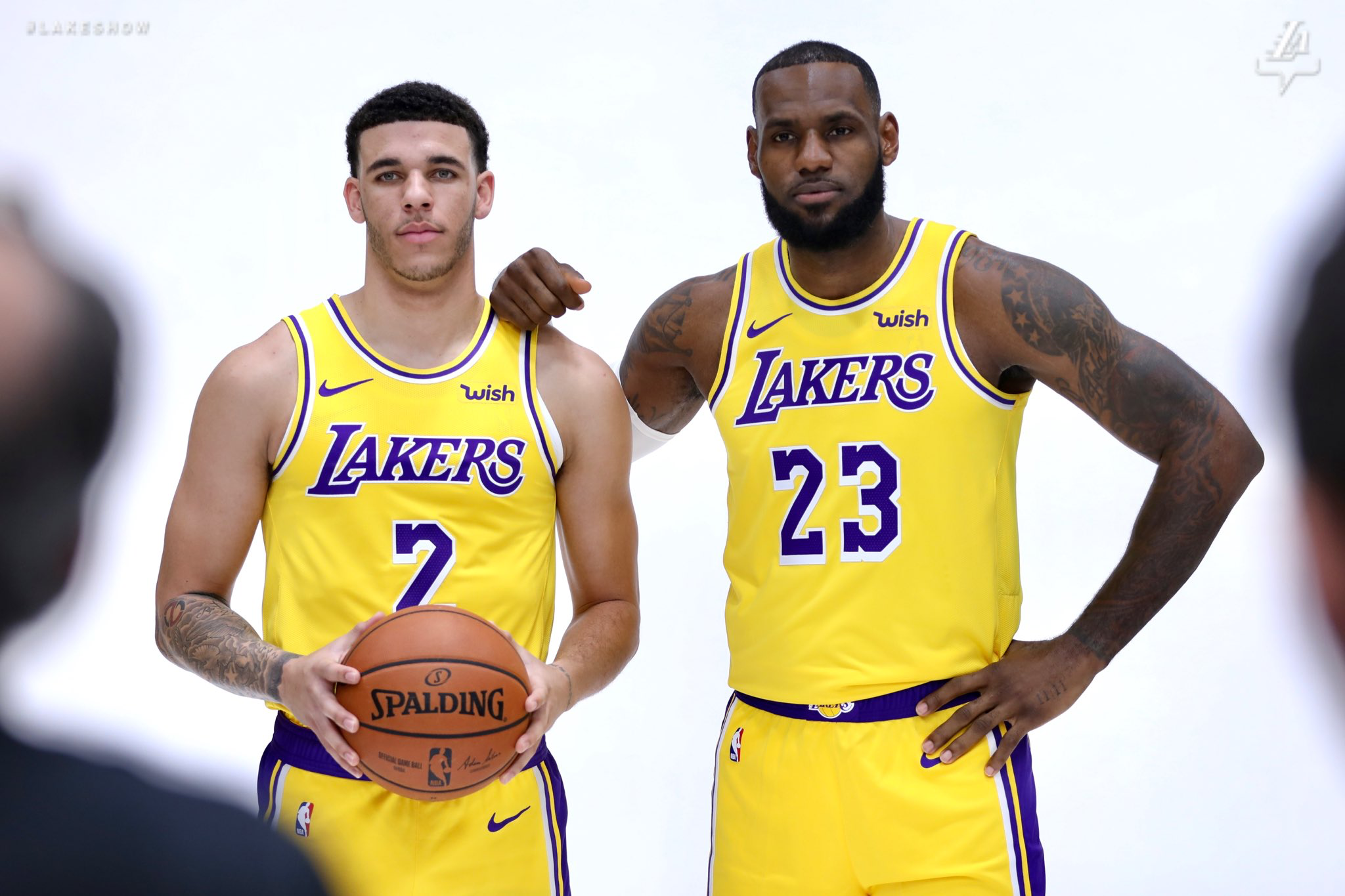 Lonzo Ball and Lebron James KING JAMES Nba players Nba