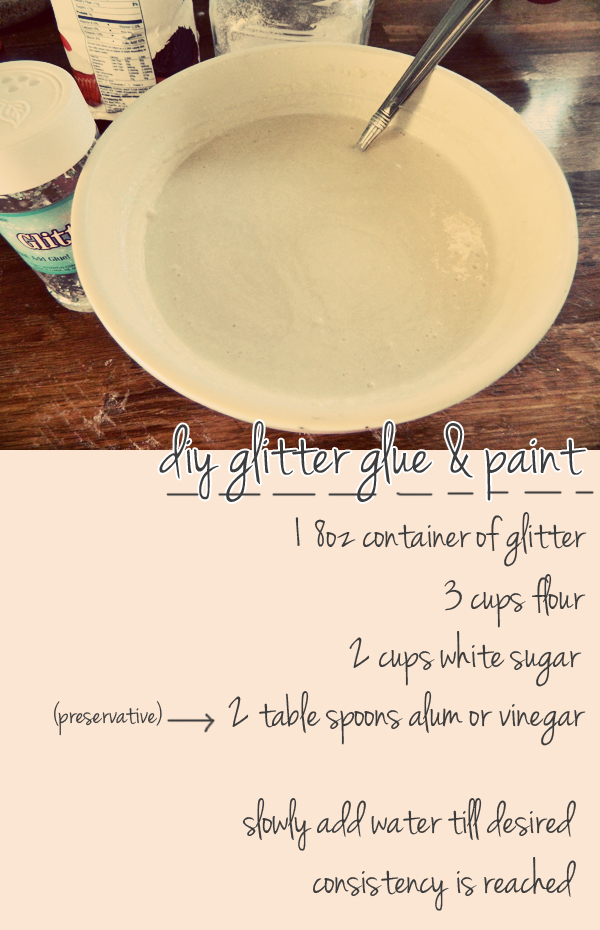 Recipe Minus The Glitter Is Perfect For Homemade Glue Or Wallpaper