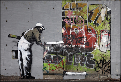 Banksys Art Image Are All Over The Inter Just Google Banksy To
