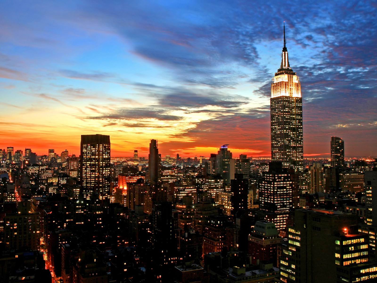 New York City Wallpaper Sunset HD Background Image
