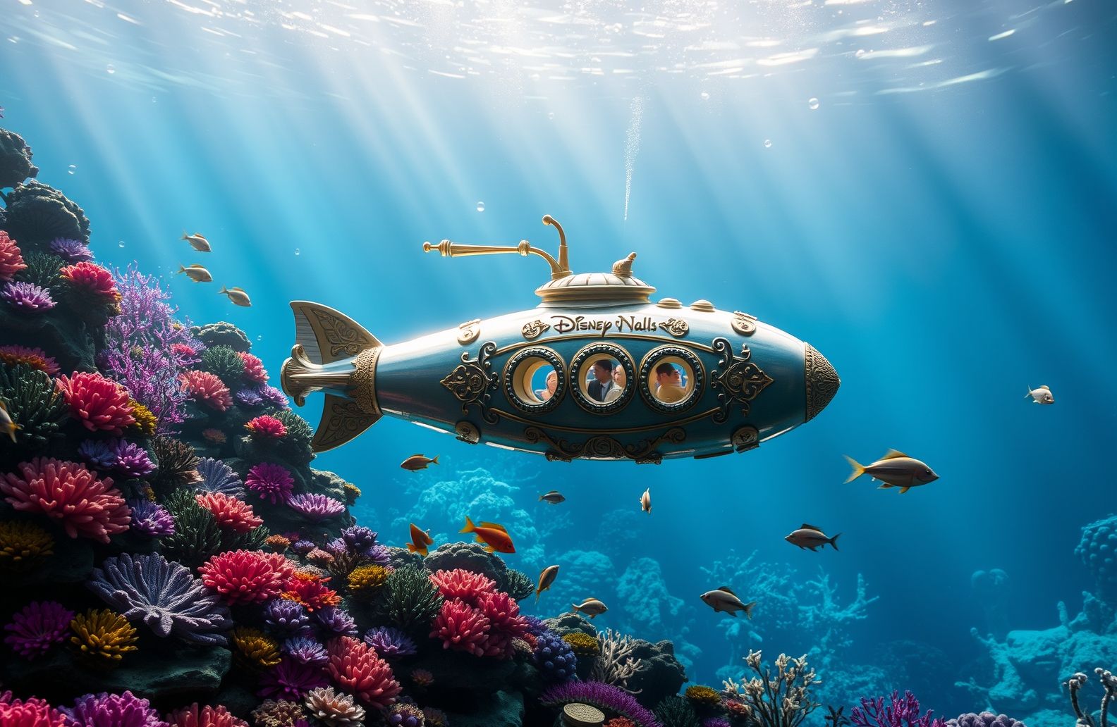 Disney Nautilus Submarine Wallpaper