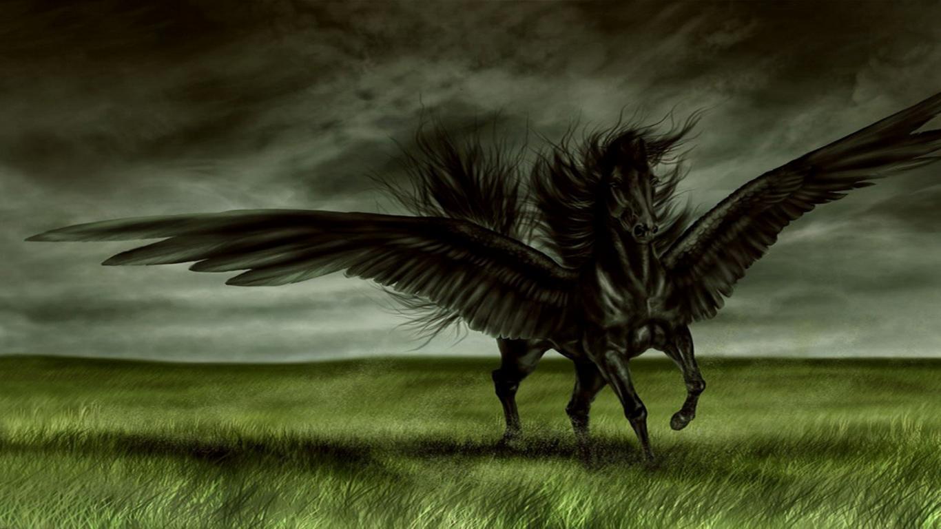 New Dark Horse Background Wallpaper