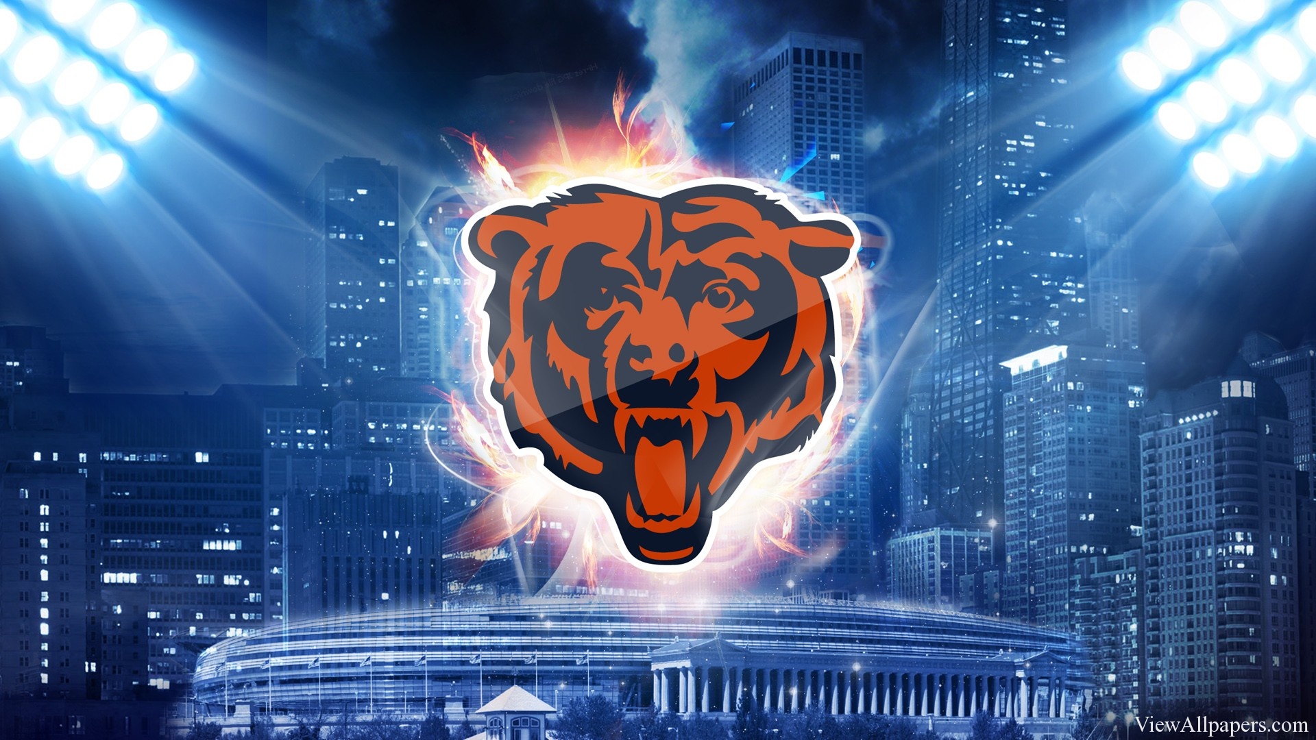 Bears Logo HD Wallpaper High Resolution Chicago