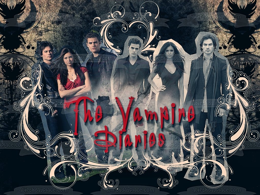 The Vampire Diaries Damon Salvator Katerina Petrova Elena Gilbert