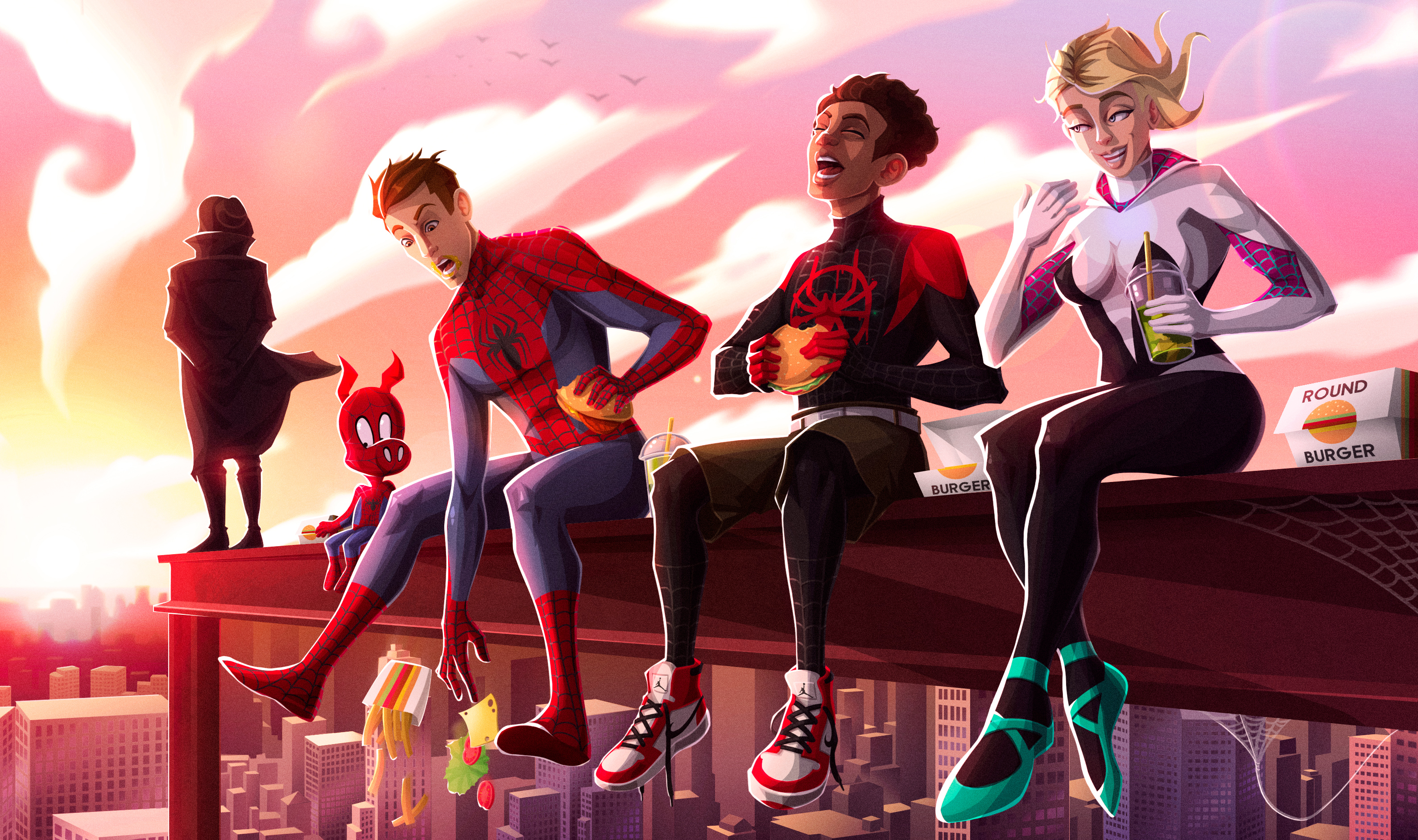 Spiderman Into The Spider Verse New Artwork 4k Samsung Galaxy Wallpaper