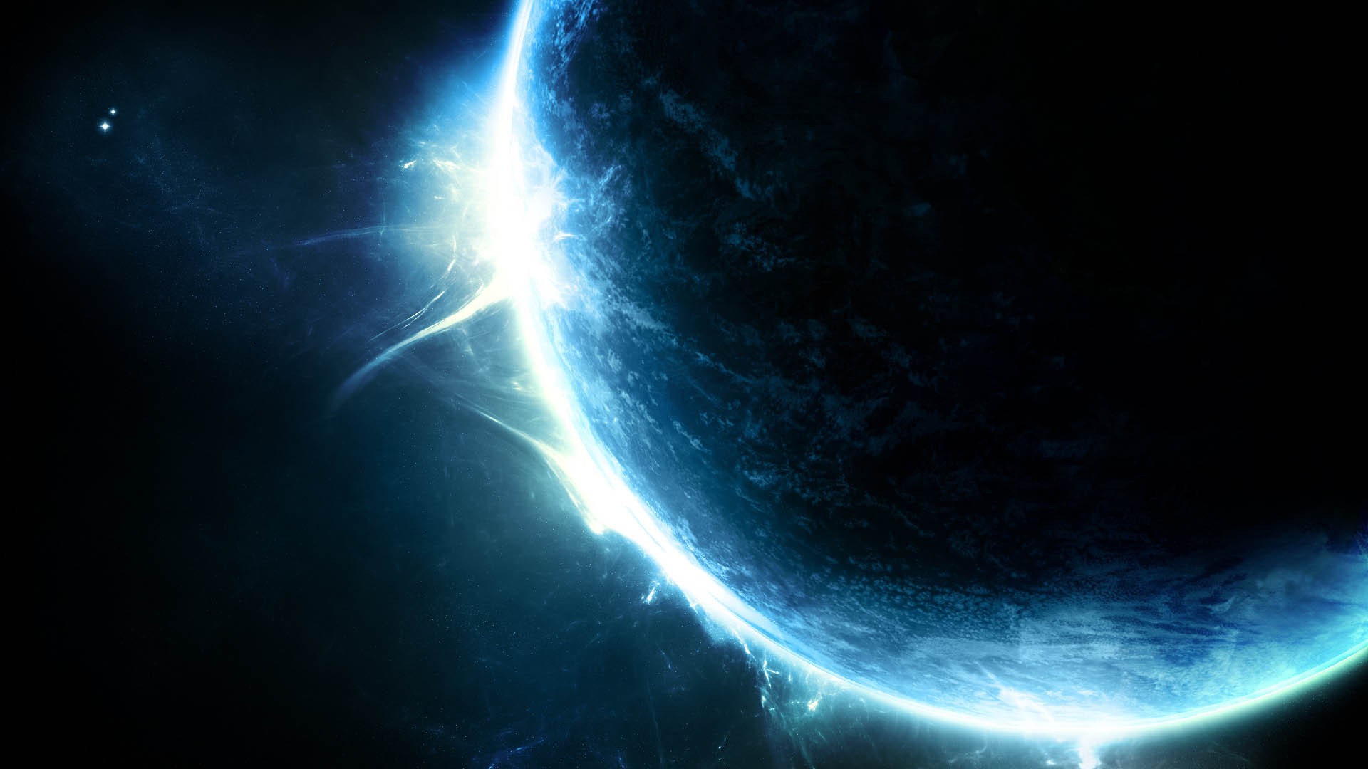 Full HD 1080p Space Wallpaper Desktop Background Blue And