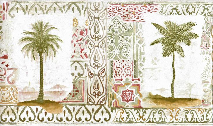 Free download IN Ornate Moorish Wall Trellis 45 Feet Wallpaper Border ...