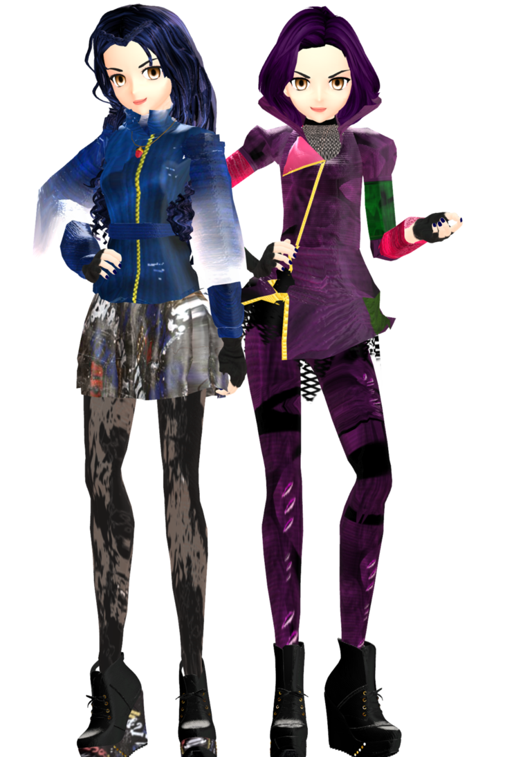 Mmd Evie And Mal By Frede15