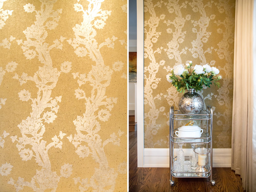 Arte Fortuny Flower Basalt By Drop Wallcoverings