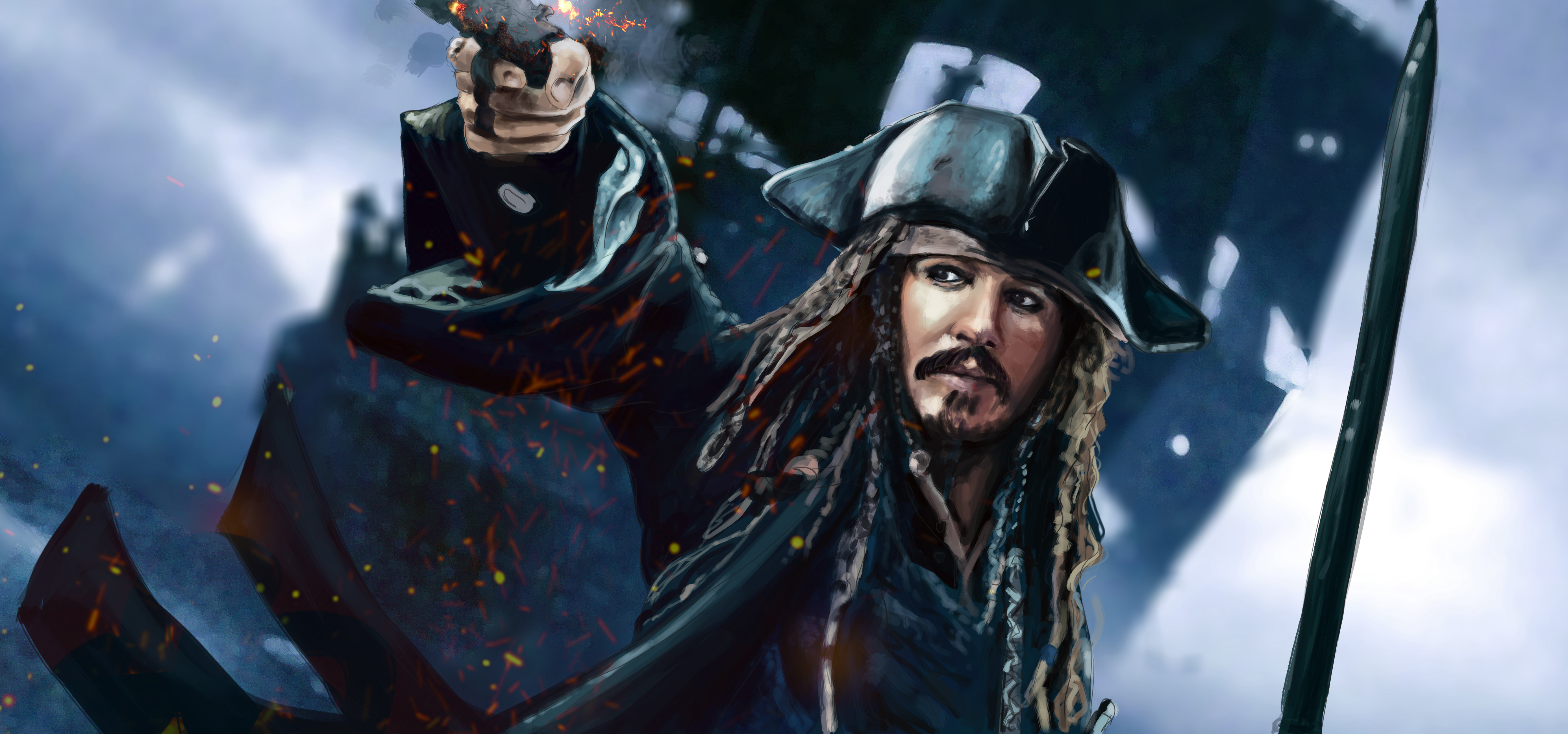Free download Jack Sparrow 5k Artwork Full Hd Jack Sparrow Hd Wallpaper 4k  Hd [5551x2598] for your Desktop, Mobile & Tablet | Explore 39+ Jack  Backgrounds | Union Jack Wallpaper, Jack Nicholson