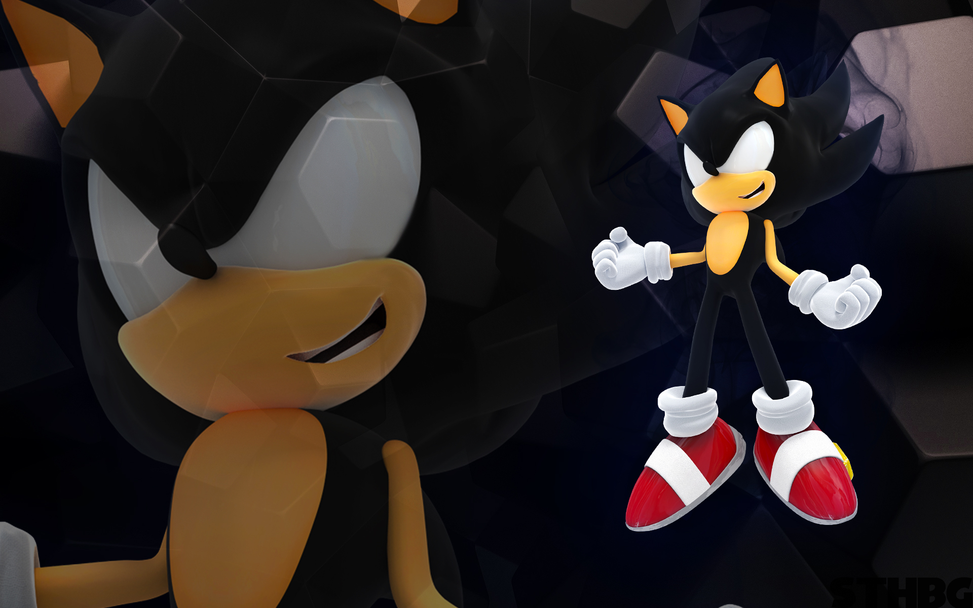 Dark Sonic The Hedgehog Wallpaper by SonicTheHedgehogBG on