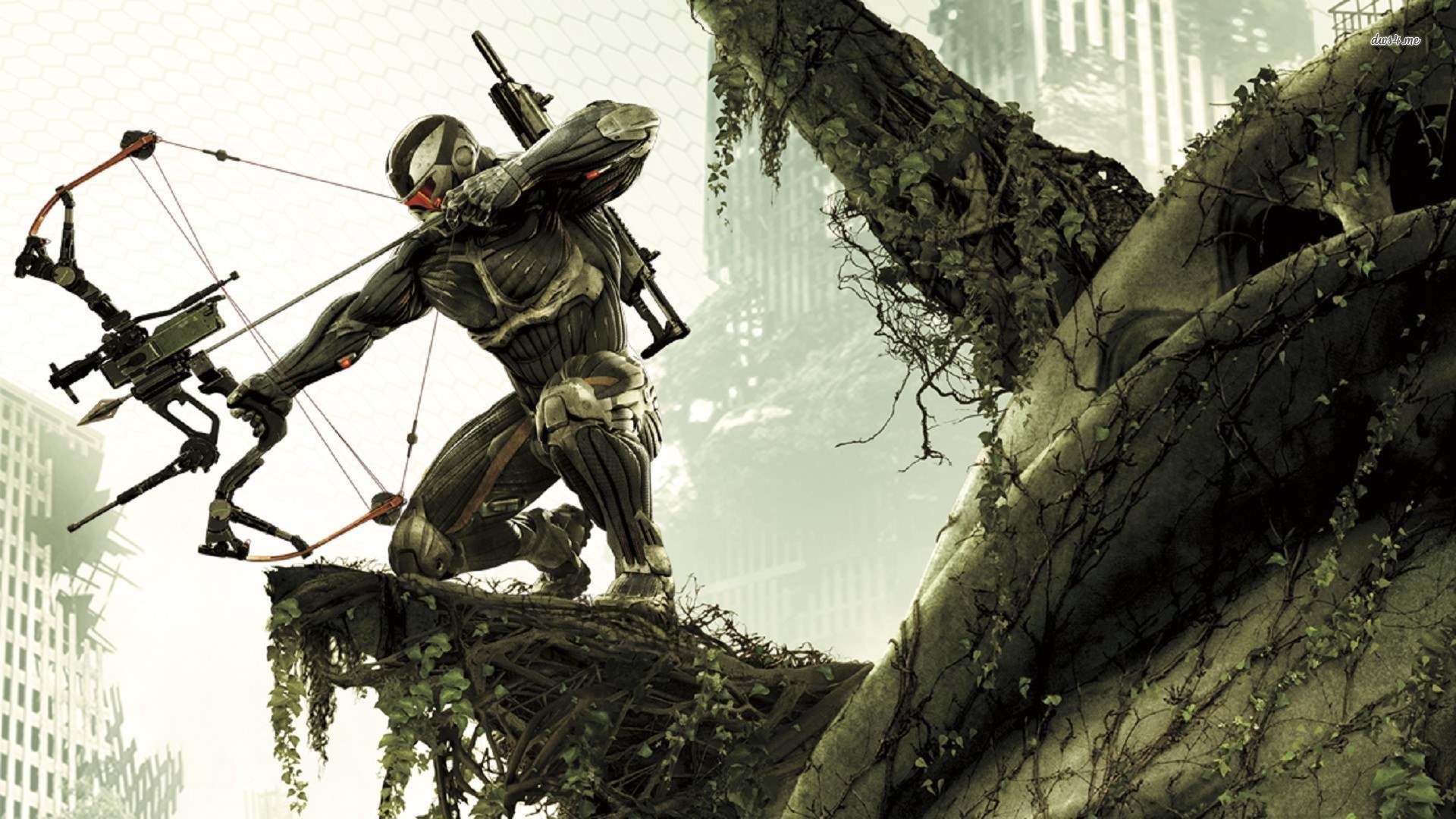 Wallpaper Crysis Bow Ready To Shoot Game Your