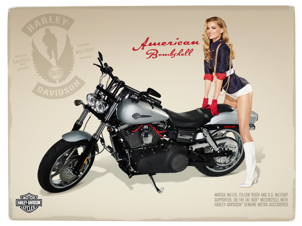 Harley Davidson Pin Up Girl Wallpaper Picswallpaper