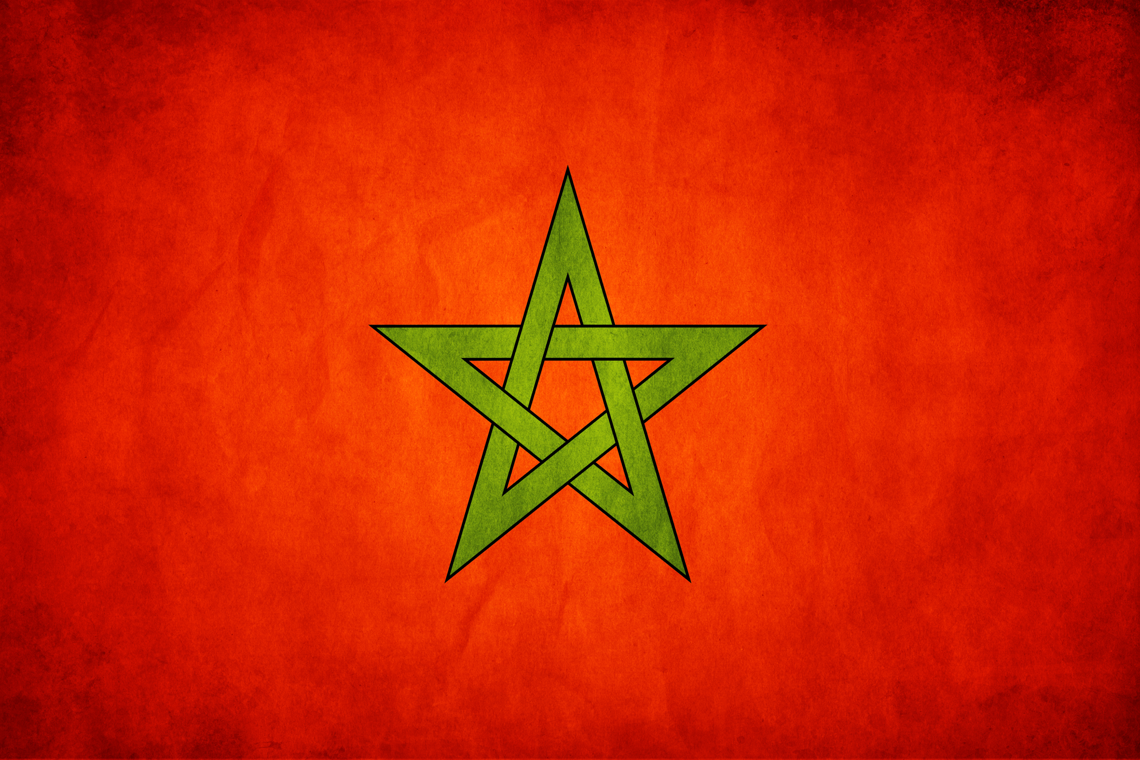 Flag Of Morocco HD Wallpaper Background