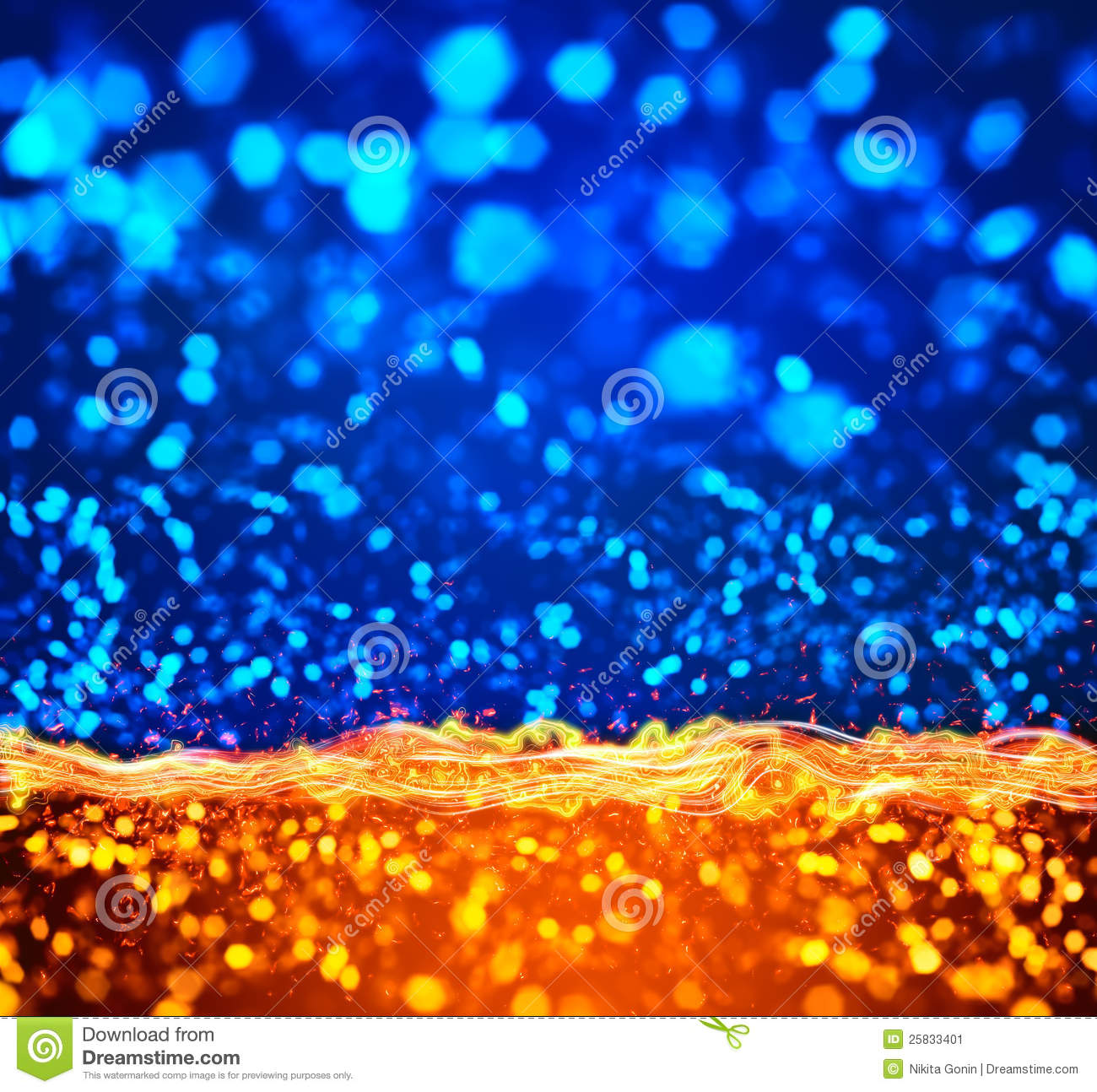 Cool Orange And Blue Backgrounds Blue orange lights abstract