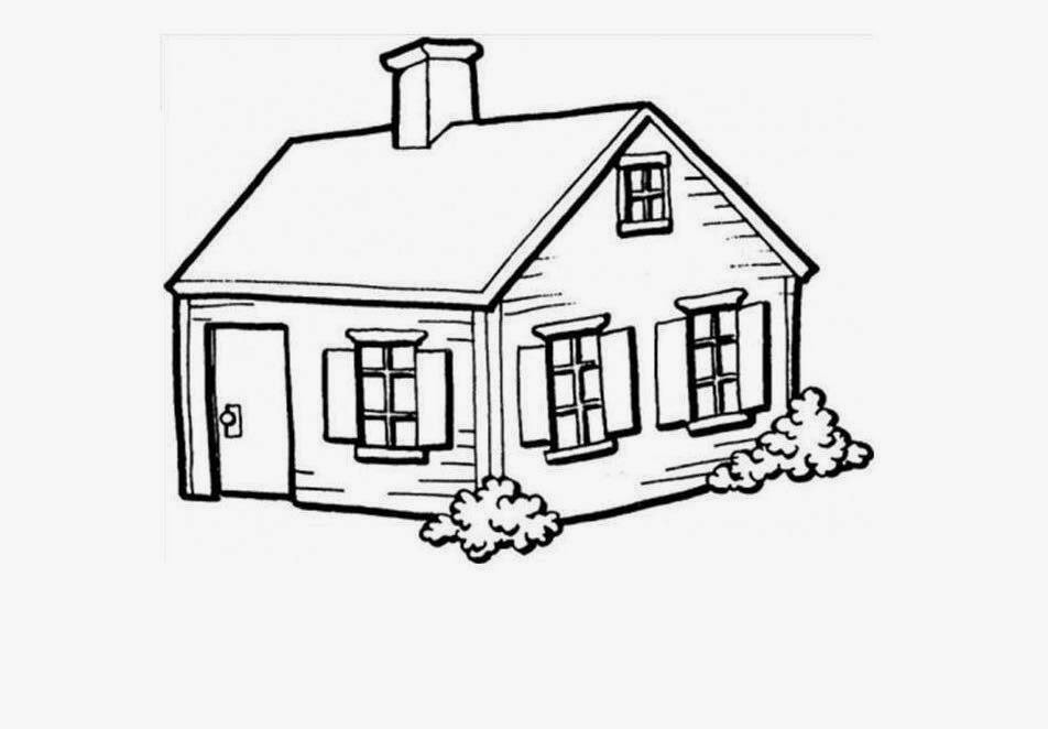 How to draw HOUSE for kids step by step| draw a house and colour it -  YouTube