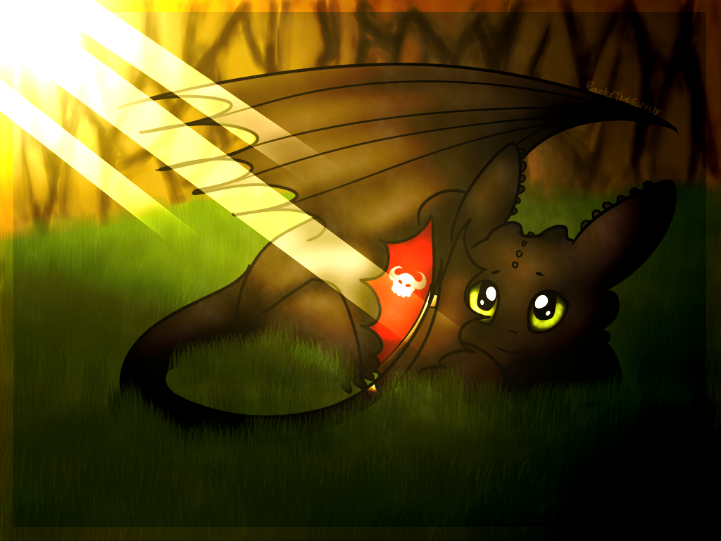 Made a Toothless wallpaper with a friend  rhttyd