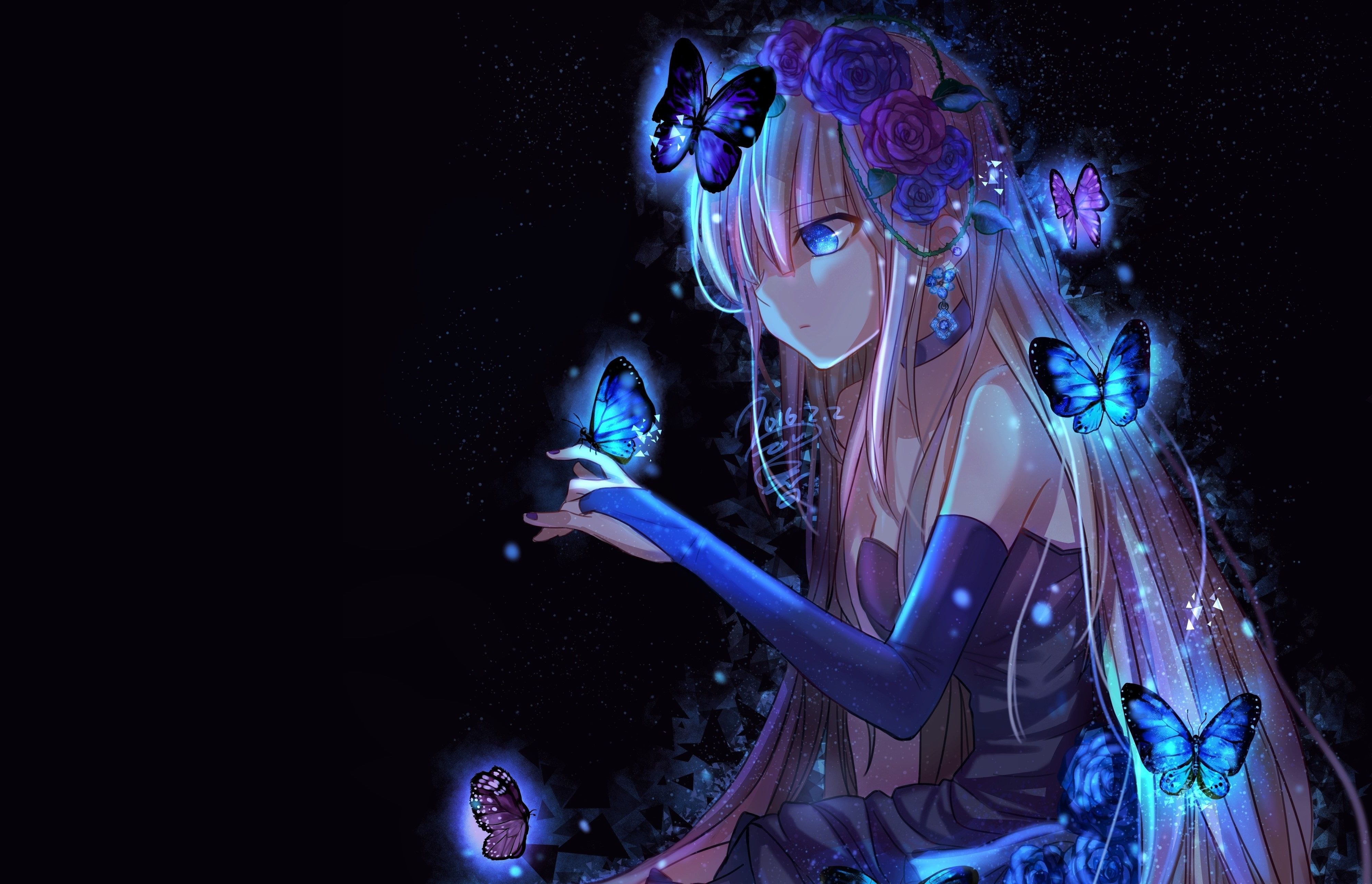 Dark Anime Girl Wallpaper