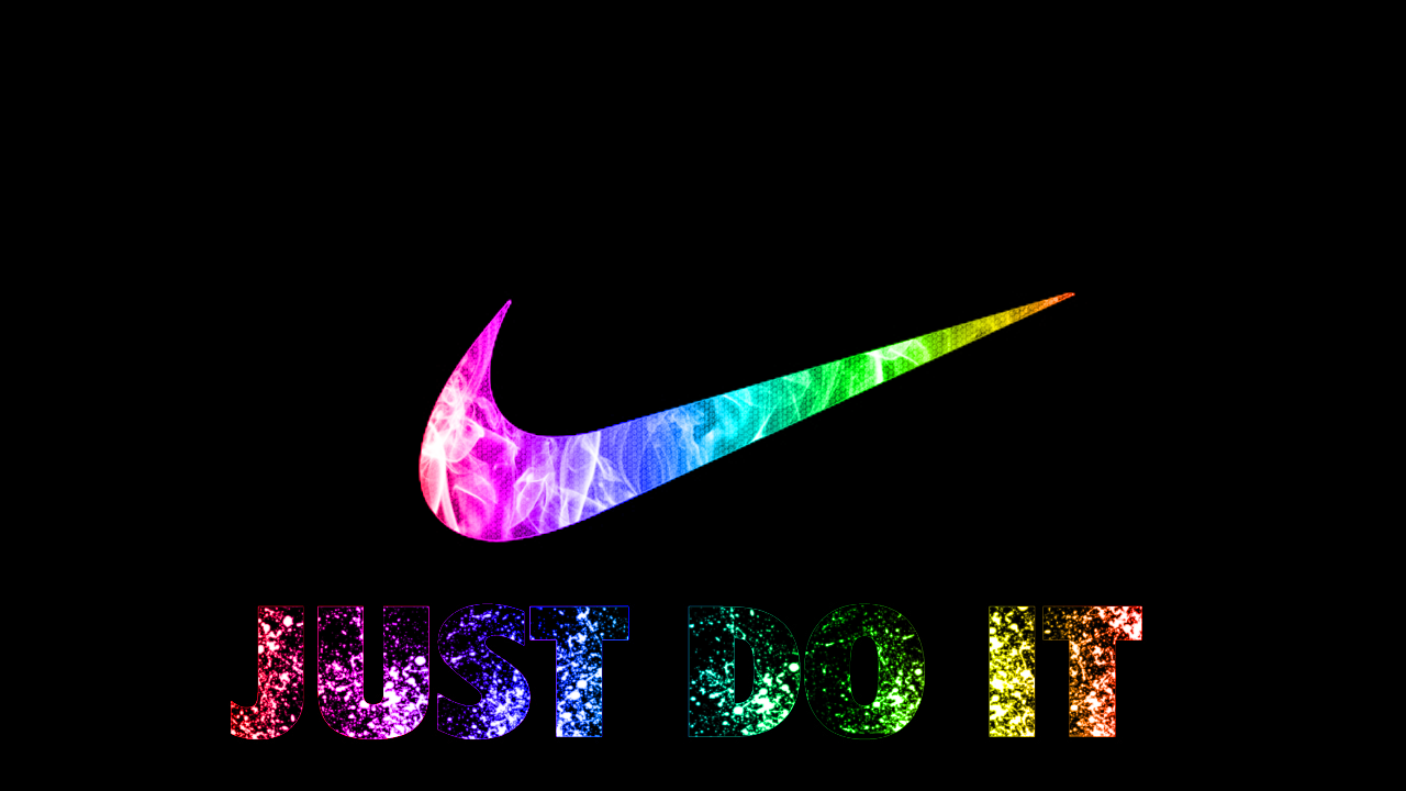 3d Nike Just Do It Colorful Wallpaper Desktop Background
