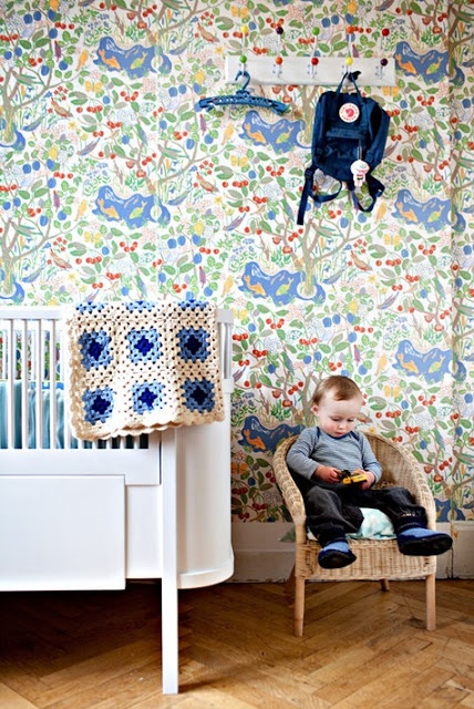 Vintage Style Wallpaper For Nursery Kid Design