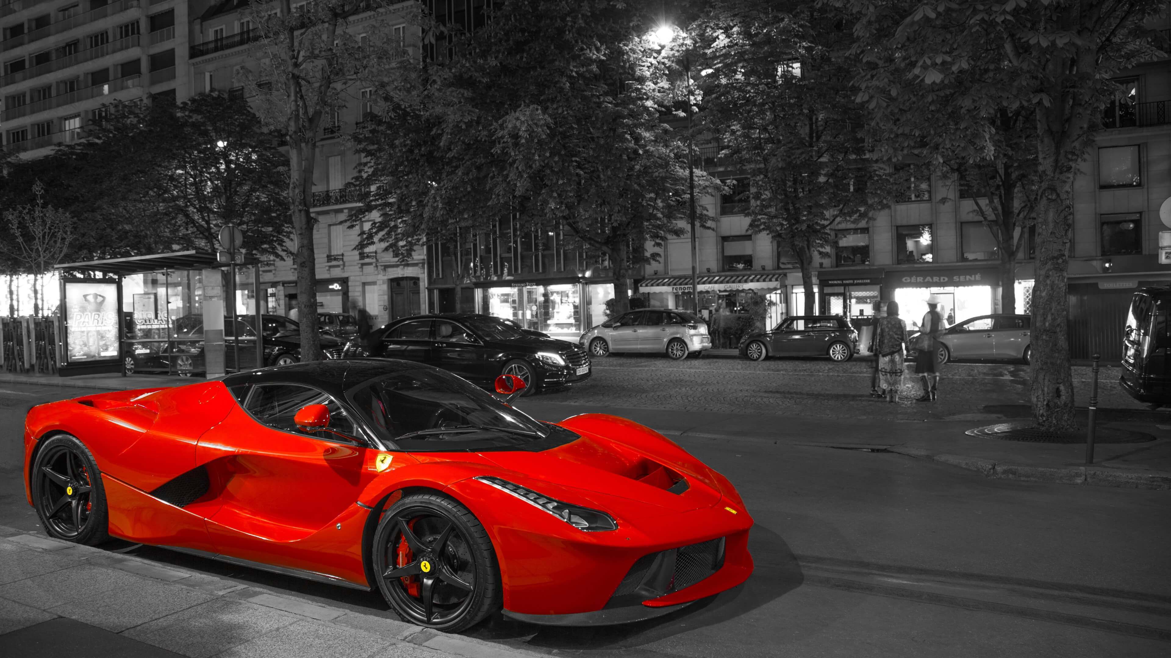 Ferrari Laferrari Red Supercar 4k Wallpaper