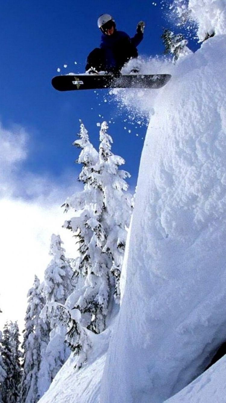 iPhone Snowboarding Wallpaper HD Desktop Background