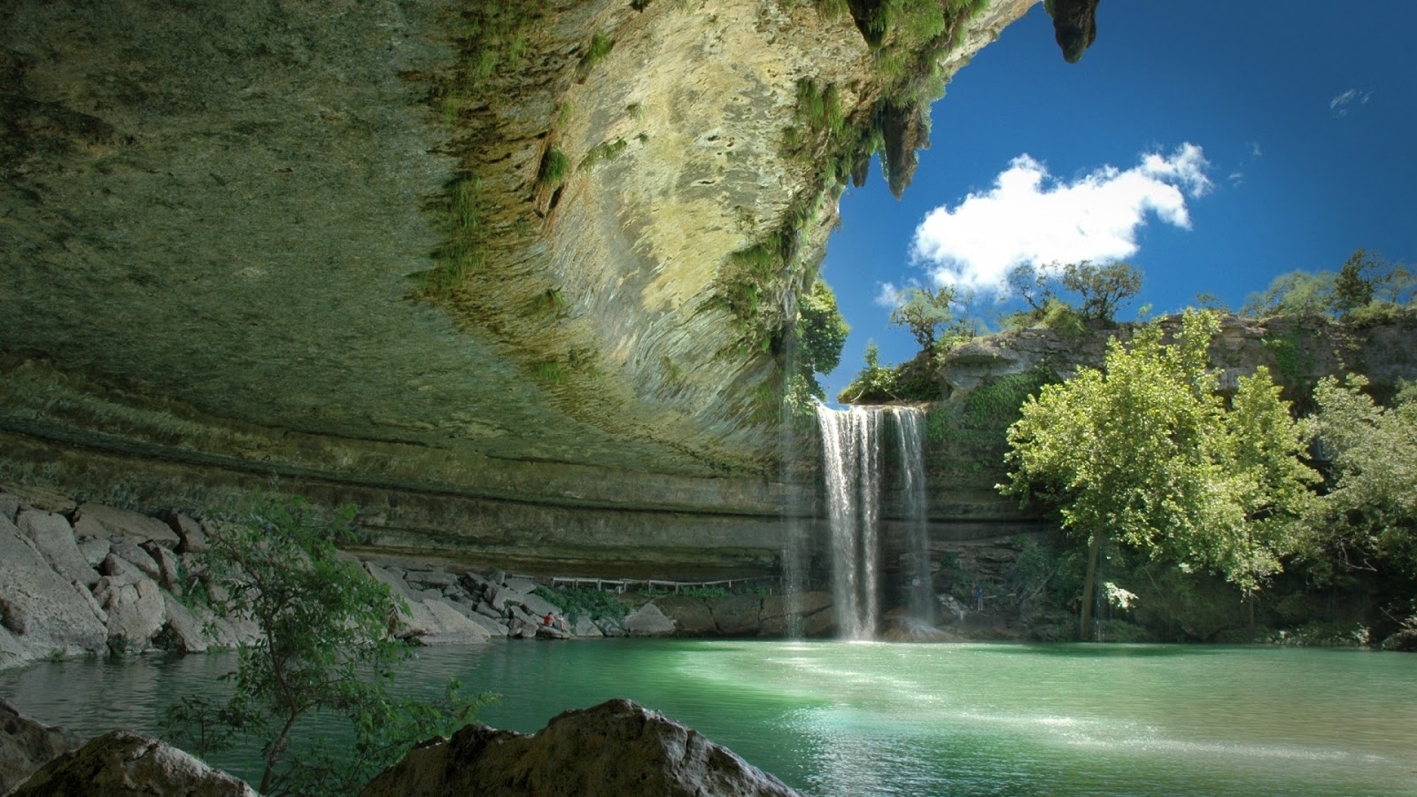 Beautiful Waterfall Nature Full HD Desktop Wallpaper 1080p