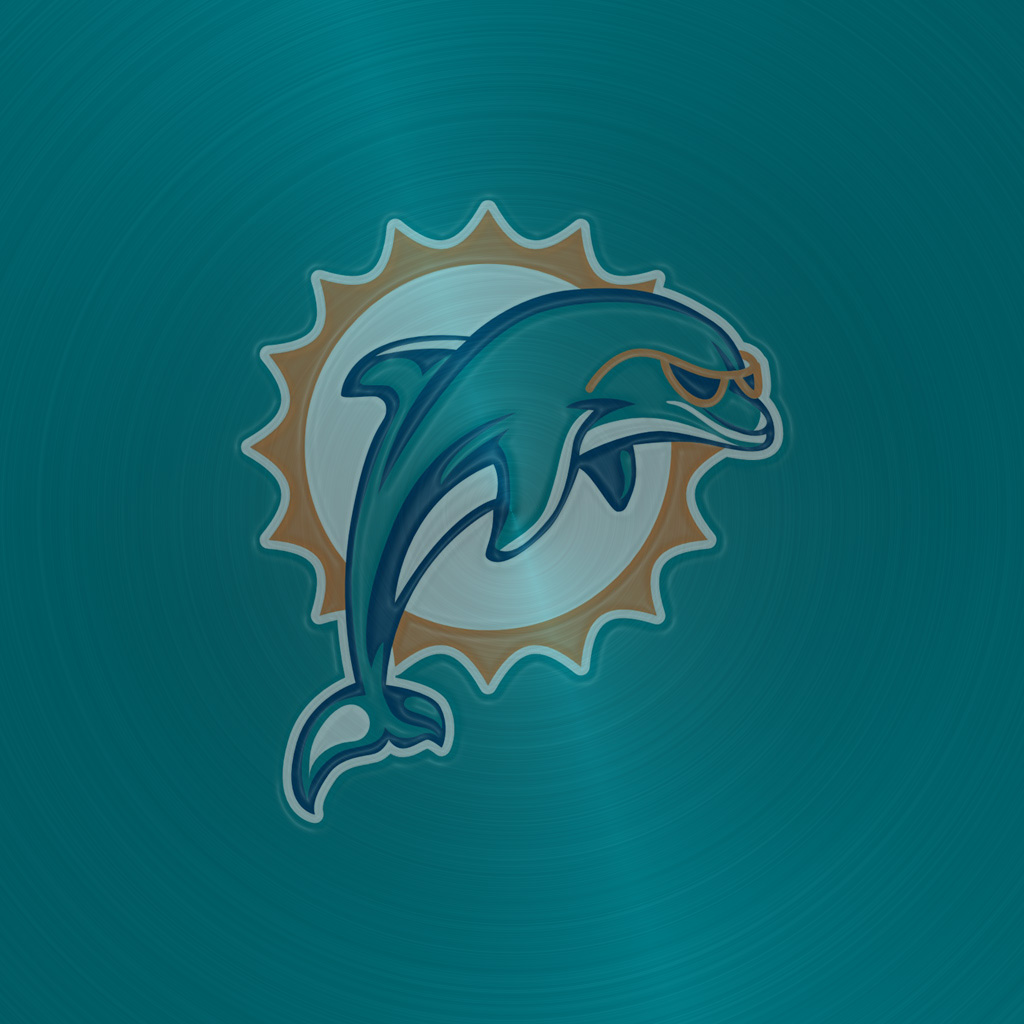 iPad Wallpaper With The Miami Dolphins Team Logos