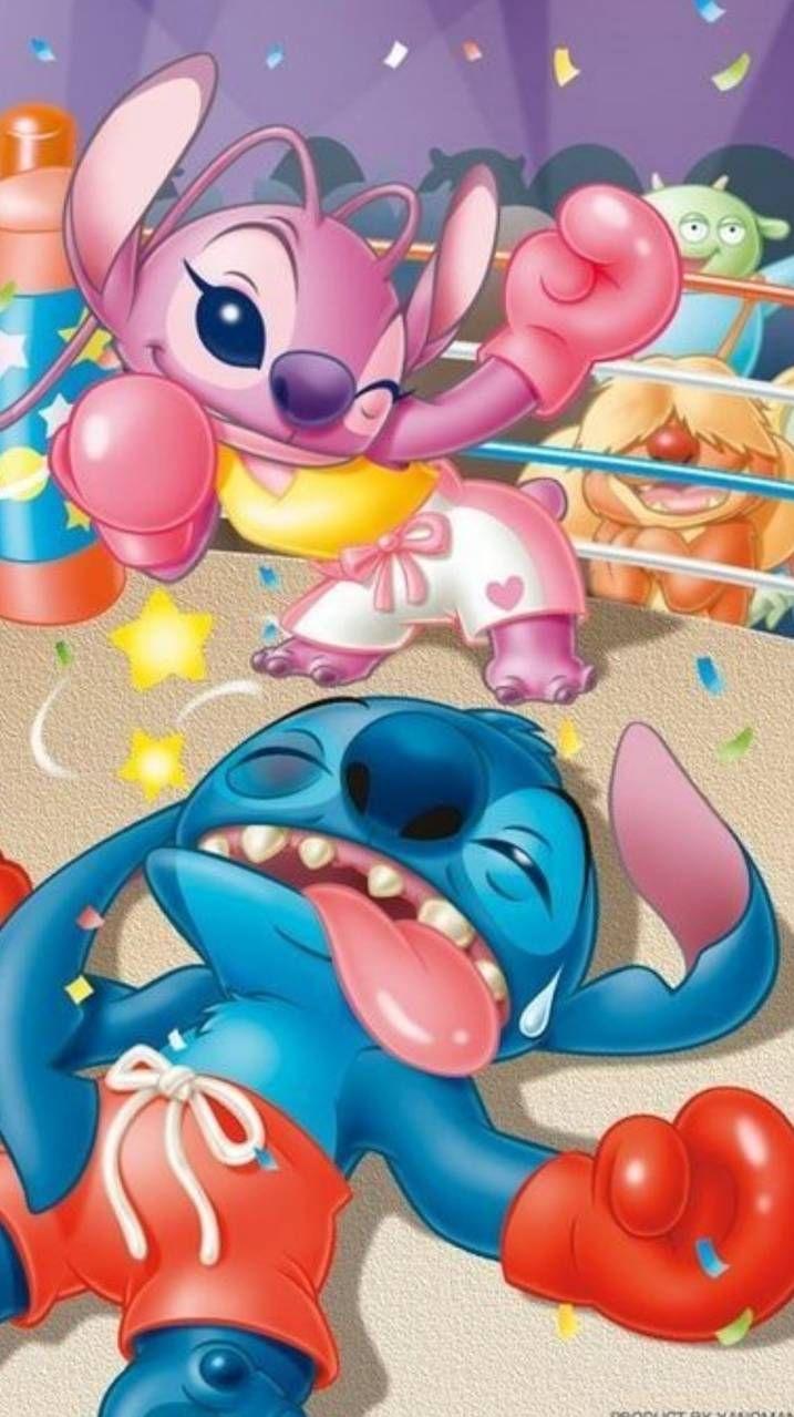 Stitch And Angel Lilo Wallpaper iPhone