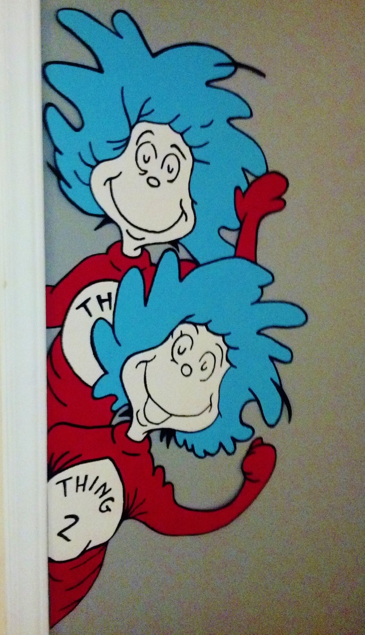  Dr Seuss Suess Hand Painted Painting Wallpaper Sticker Decal Decor 736x1280