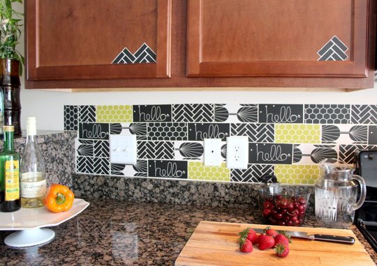  DIY Kitchen Backsplashes Renters Solutions Apartment Therapy