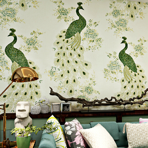 Chinese style wallpaper mural fantasias papel de parede wall papers 608x607