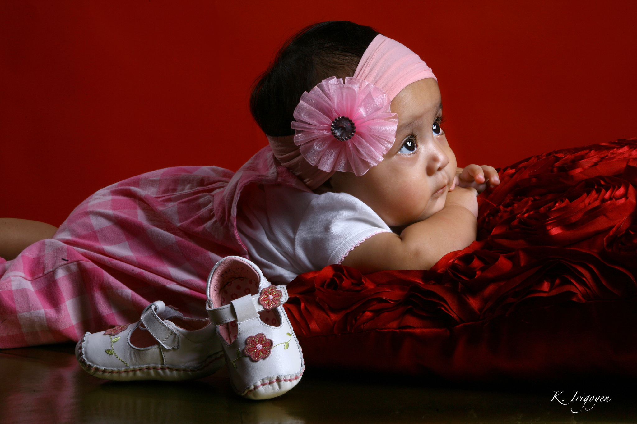 Shoe Bow Headband Pillow Photography Baby HD Wallpaper