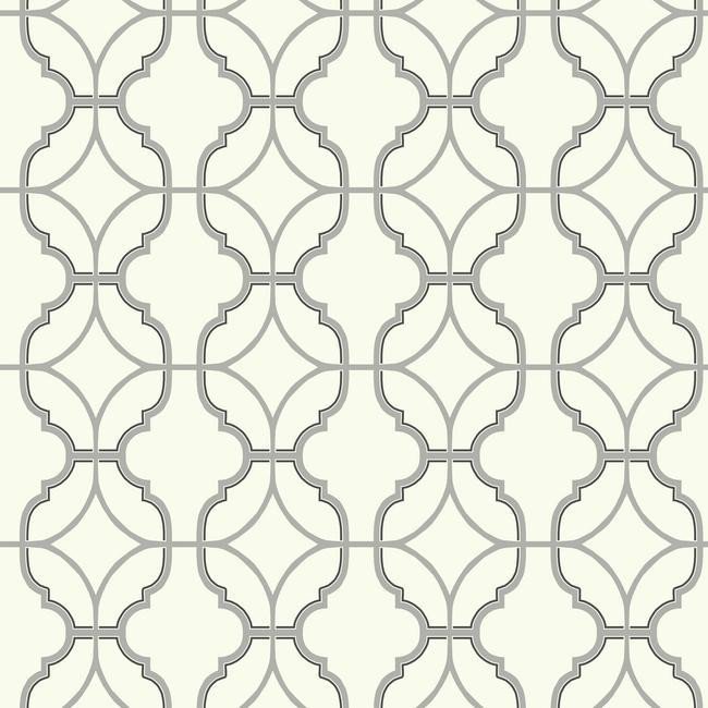 Lattice Wallpaper In Grey And White Design By Carey Lind For York Wall