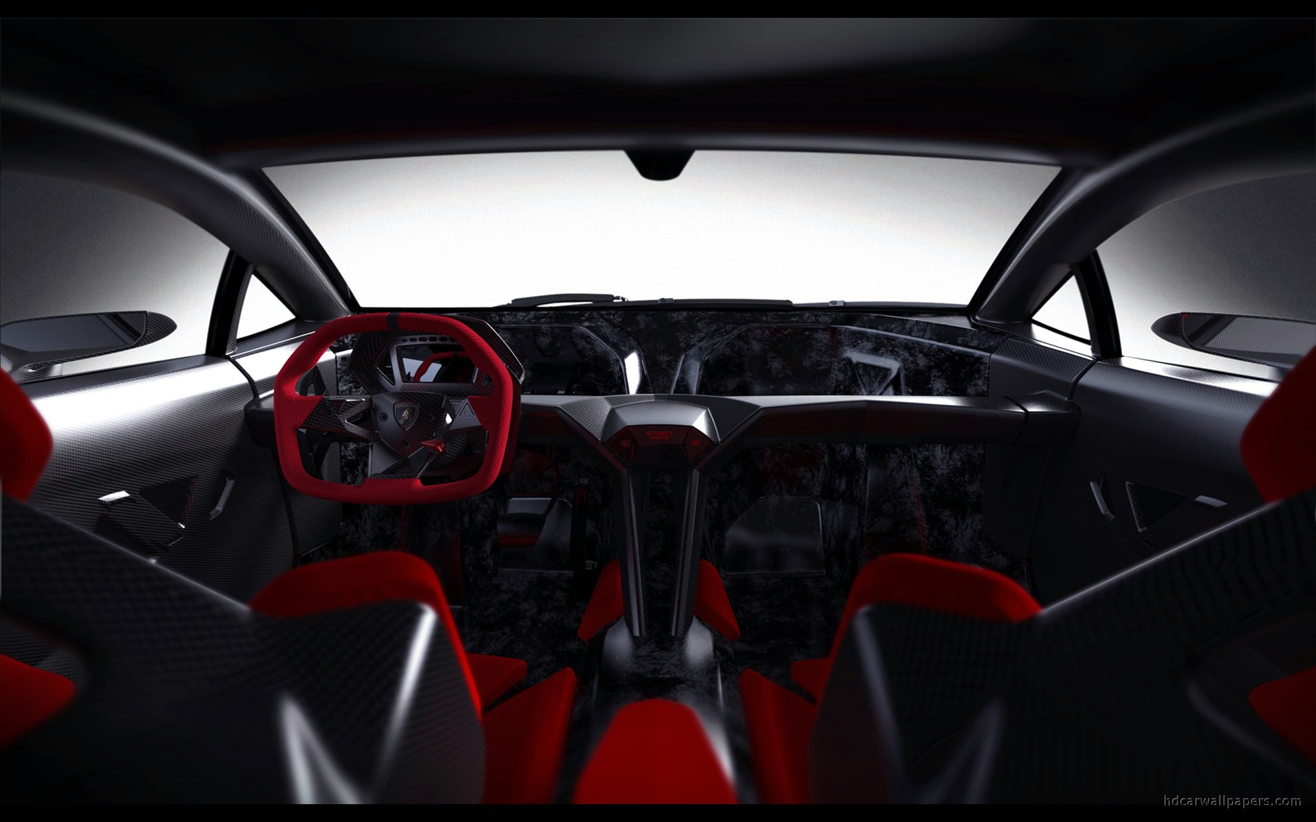 Lamborghini Sesto Elemento Concept Interior Wallpaper HD