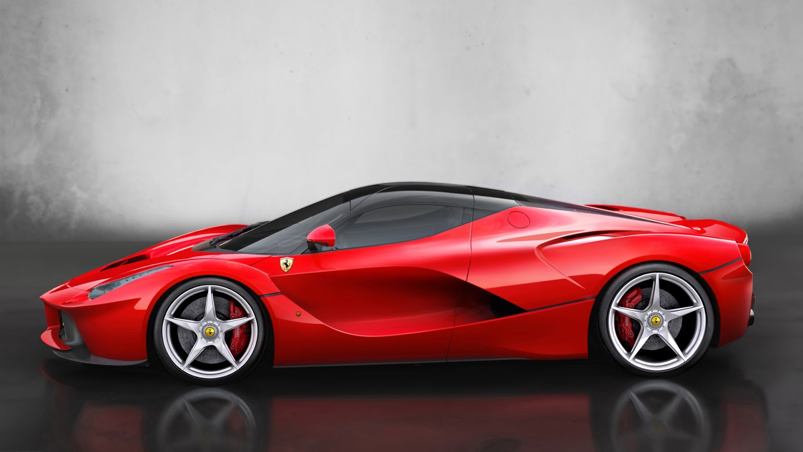 Ferrari Red Supercar Full HD Desktop Wallpaper 1080p