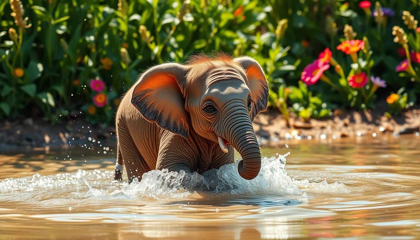Baby Elephant Wallpaper