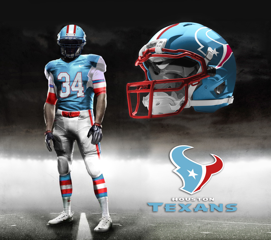 Texans Throwback If The Had A Oilers Uniform