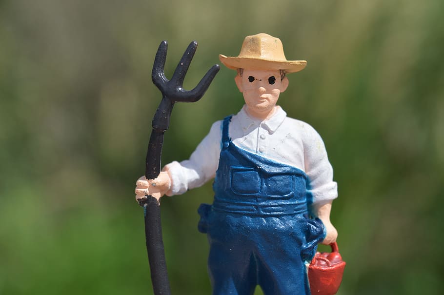 HD Wallpaper Farmer Pitchfork Man Toy Action Figure Farming