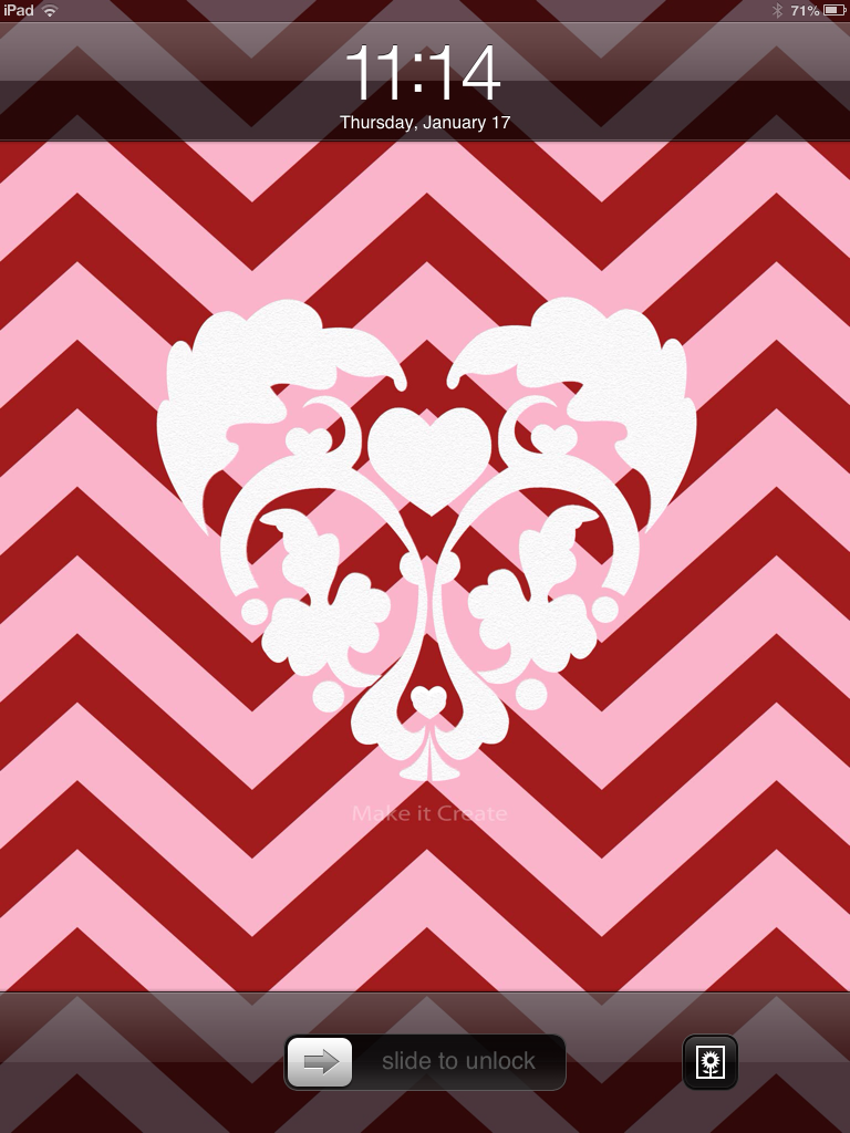 Printables Background Wallpaper Valentine Chevron For iPad