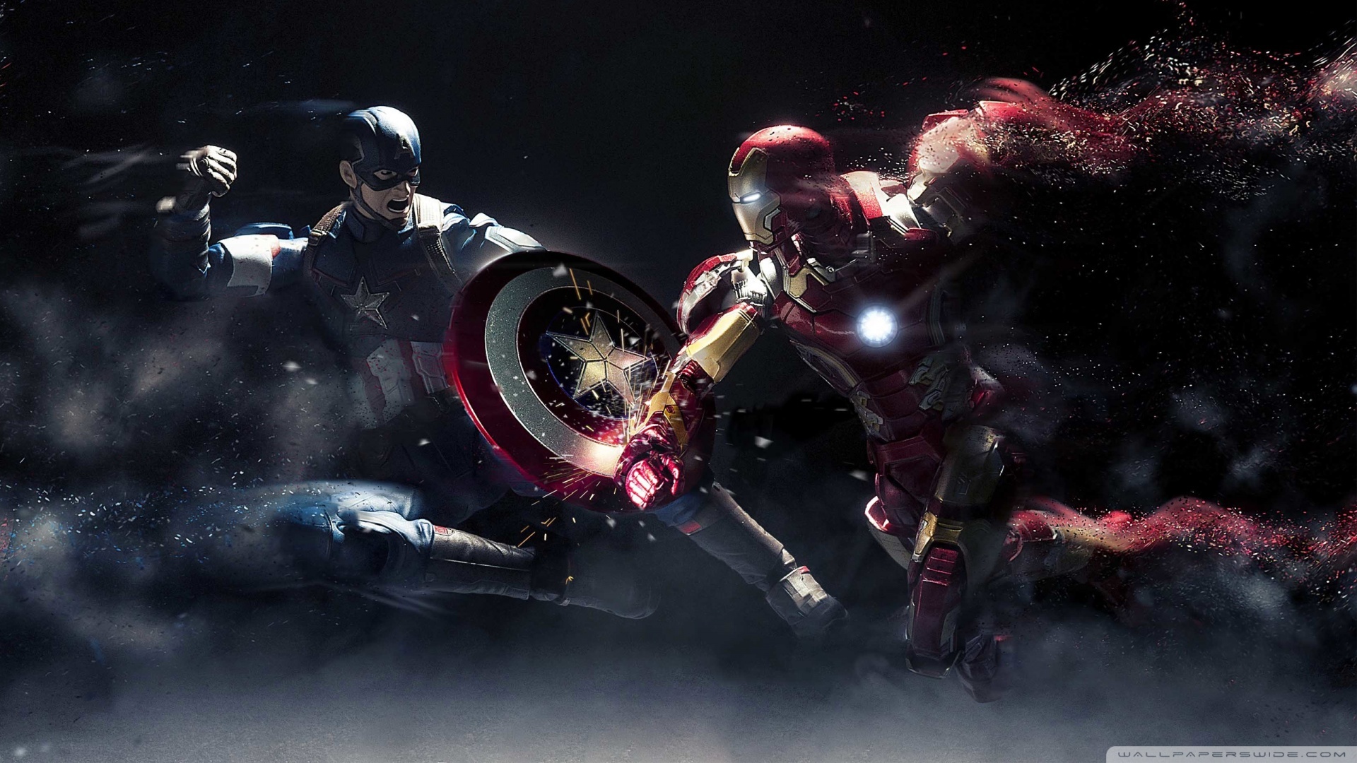 Captain America Vs Iron Man 4k HD Desktop Wallpaper For