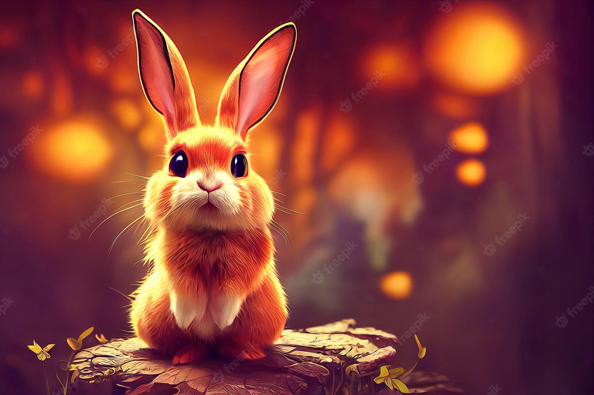Premium Photo Year Of The Rabbit Chinese Illustration