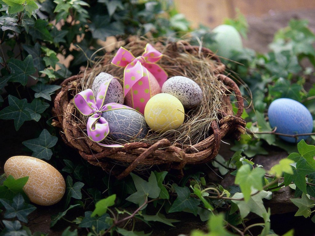 Little Easter Eggs HD Wallpaper Widescreen